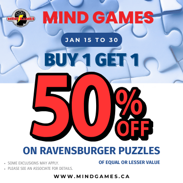 Mind Games – Buy 1 Get 1 50% off on Ravensburger Puzzles! icon