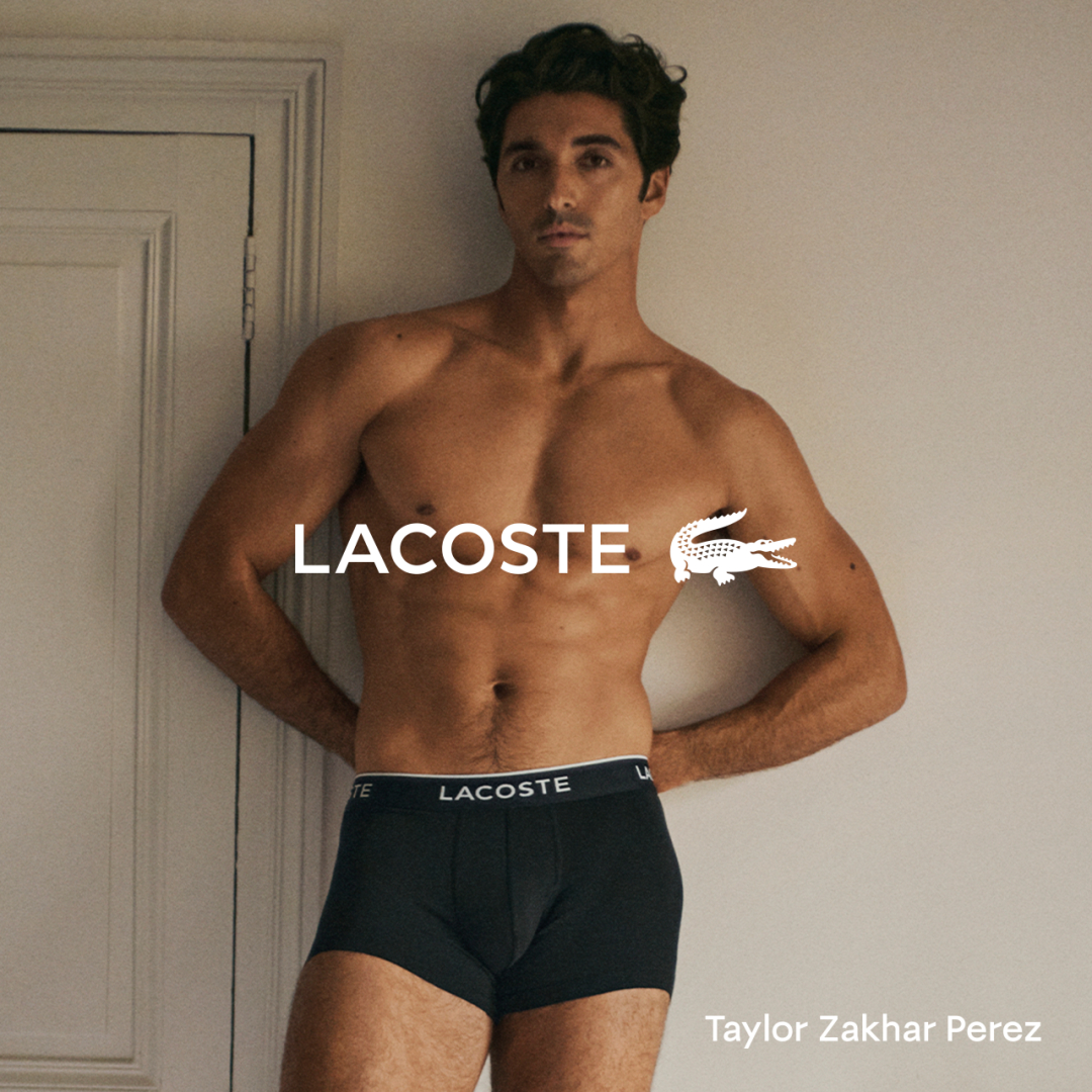 Lacoste – Taylor Zakhar Perez for Lacoste Underwear icon
