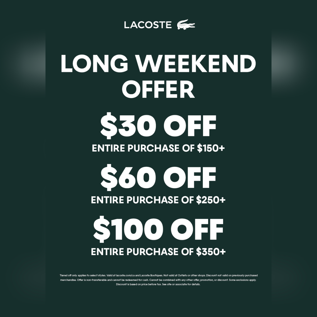 Lacoste Boutique – LONG WEEKEND OFFER icon