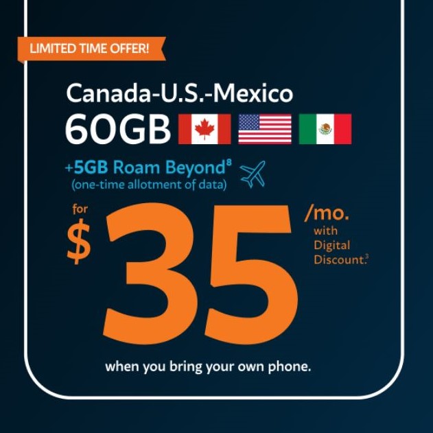 FREEDOM MOBILE – $35 for 60GB icon