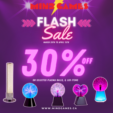 Mind Games – 30% Off on Plasma Balls, LED Neon and Liquid Lamps icon