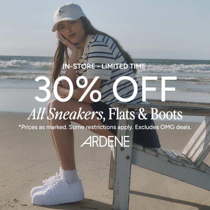 Ardene – 30% OFF All Sneakers, Flats &amp; Boots #ardenelove icon