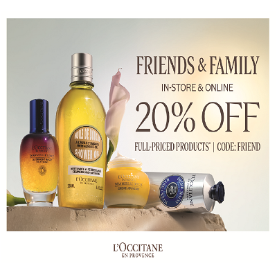 L’Occitane – 20% Off Full Priced Products! icon