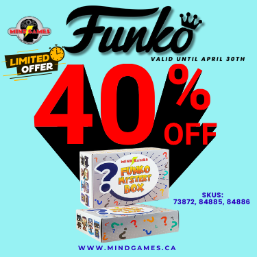Mind Games – 40% off on Selected Funko Mystery Boxes! icon