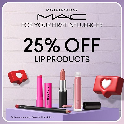 MAC – Mother’s Day 25% off Lip Products icon