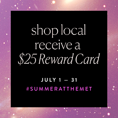 shop local receive a $25 Reward Card July 1 - 31 #summerathemet