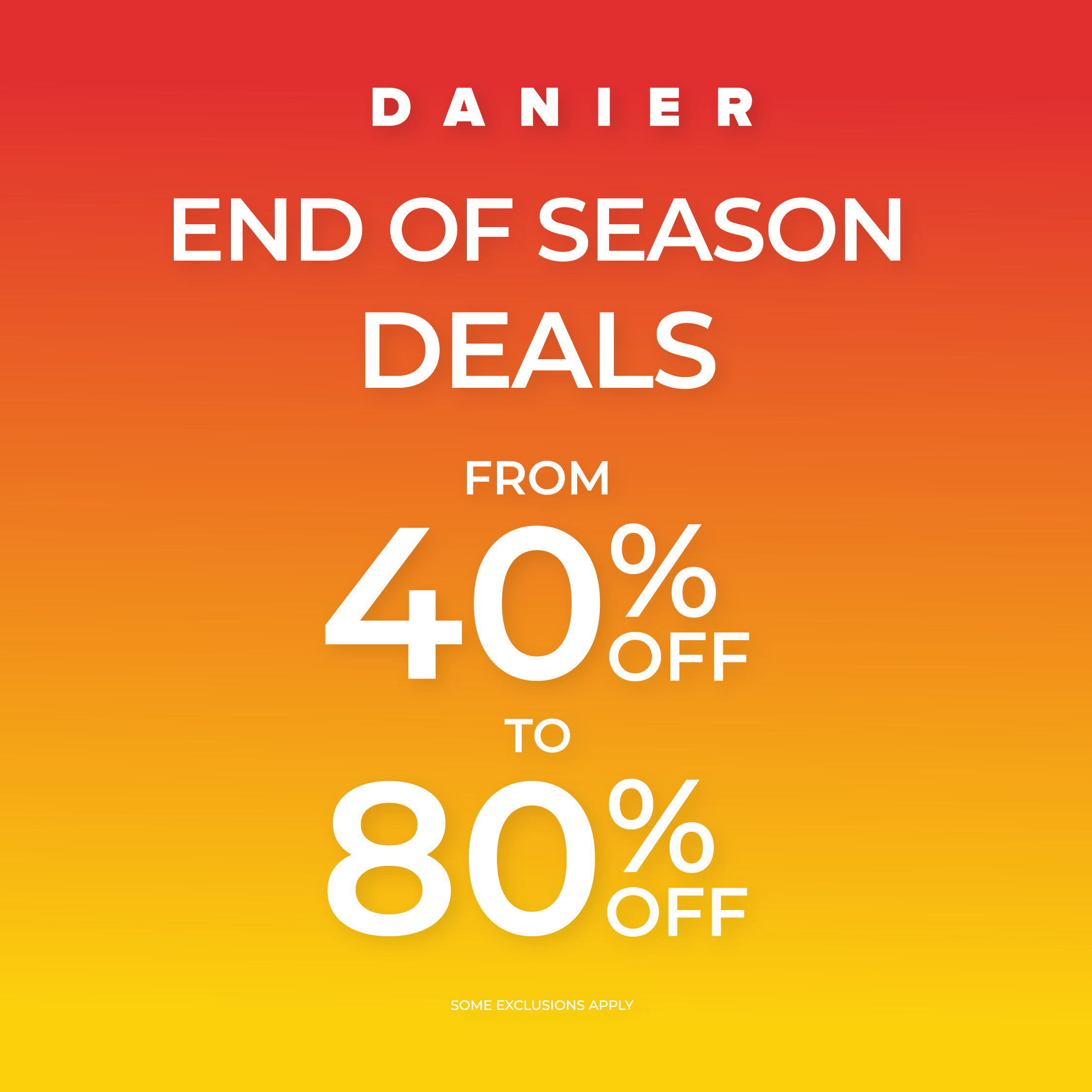 Danier – END OF SEASON SALE icon