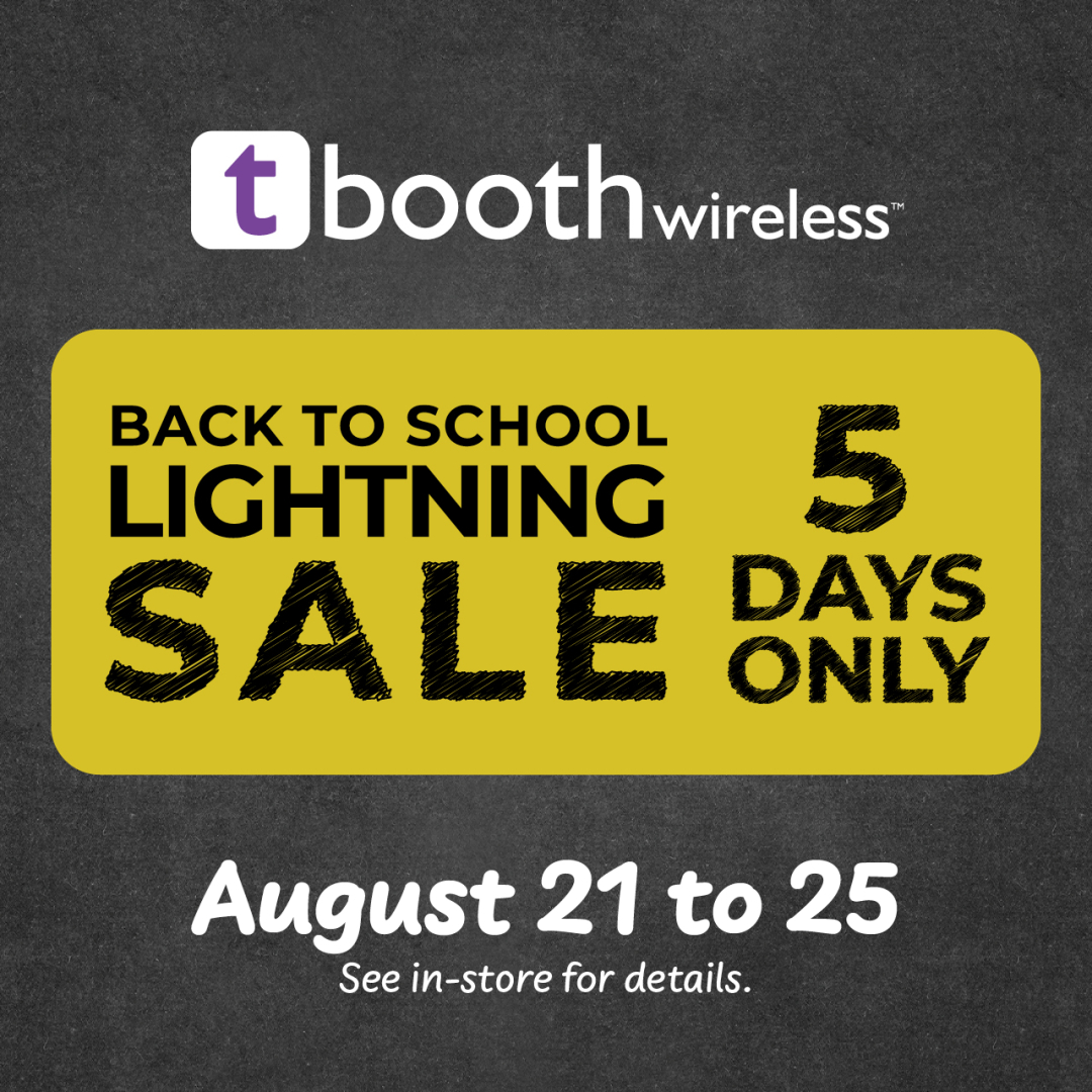 t-booth wireless – 5 DAYS ONLY — Back To School Lightning Sale icon