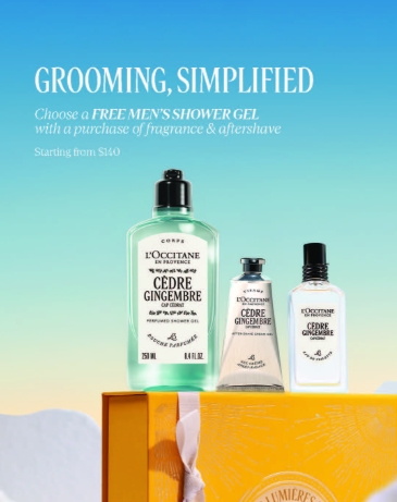 Groom &amp; Glow: Free Shower Gel with Men’s Fragrance! icon