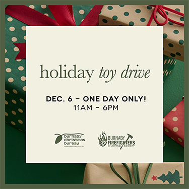 holiday toy drive Dec. 6 - ONE DAY ONLY! 11am - 6pm