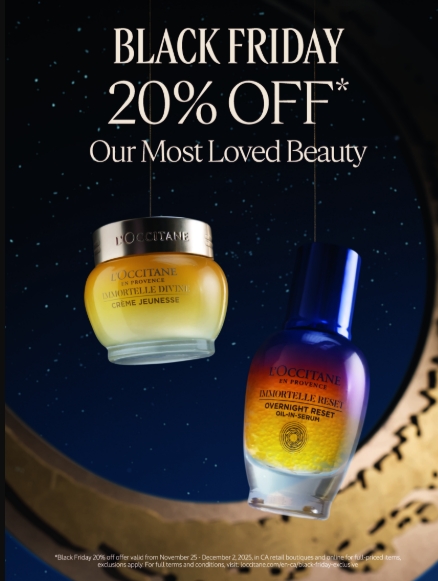20% Off: The L’Occitane Black Friday Surprise icon