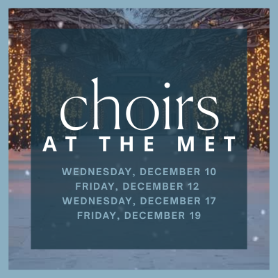 Festive choir singing Christmas carols