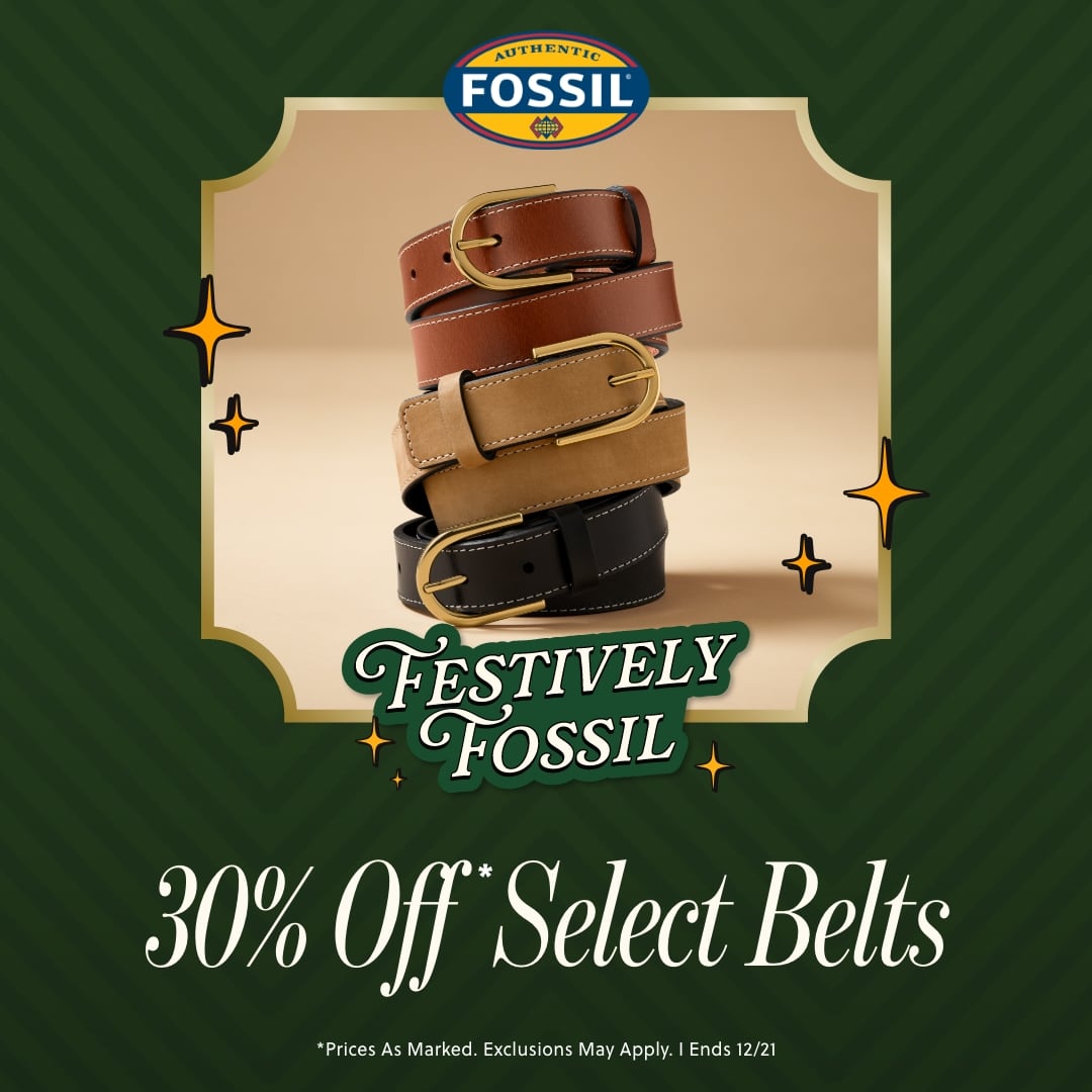 30% off belts (men’s & women’s) icon