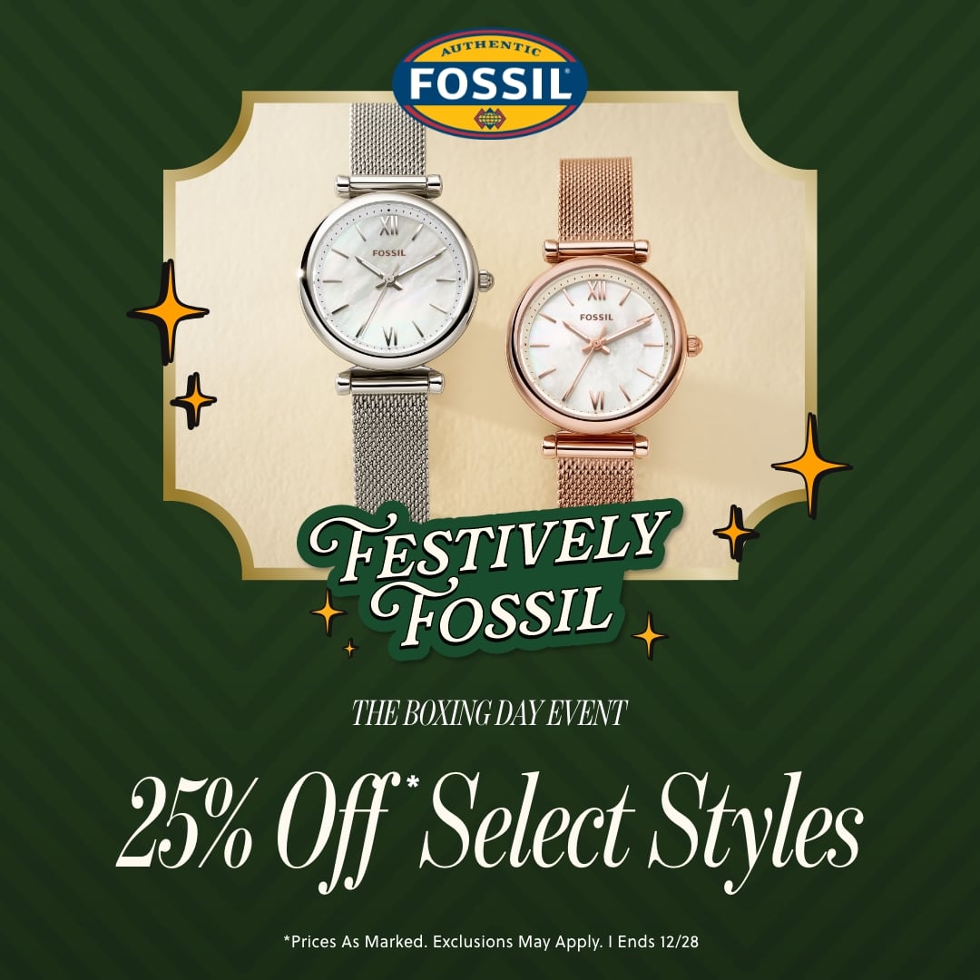 Boxing Day 25% Off Select Full Price Styles icon
