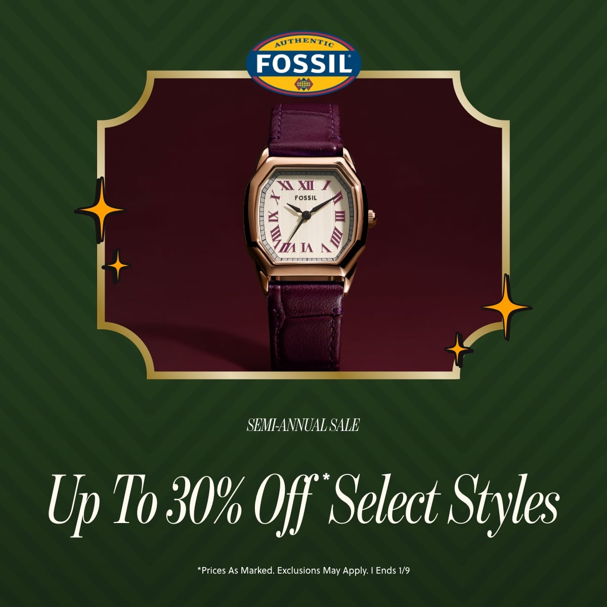 Semi-Annual Sale: Up to 30% off select styles icon