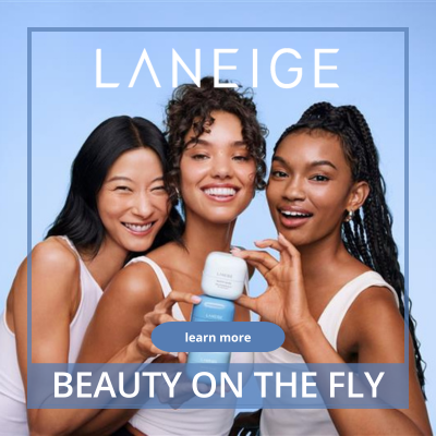 Laneige Beauty on the Fly Pop-Up near Sephora featuring travel-ready skincare essentials and exclusive gift with purchase