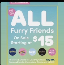 In Stores & Online for ONE DAY ONLY – July 9th icon