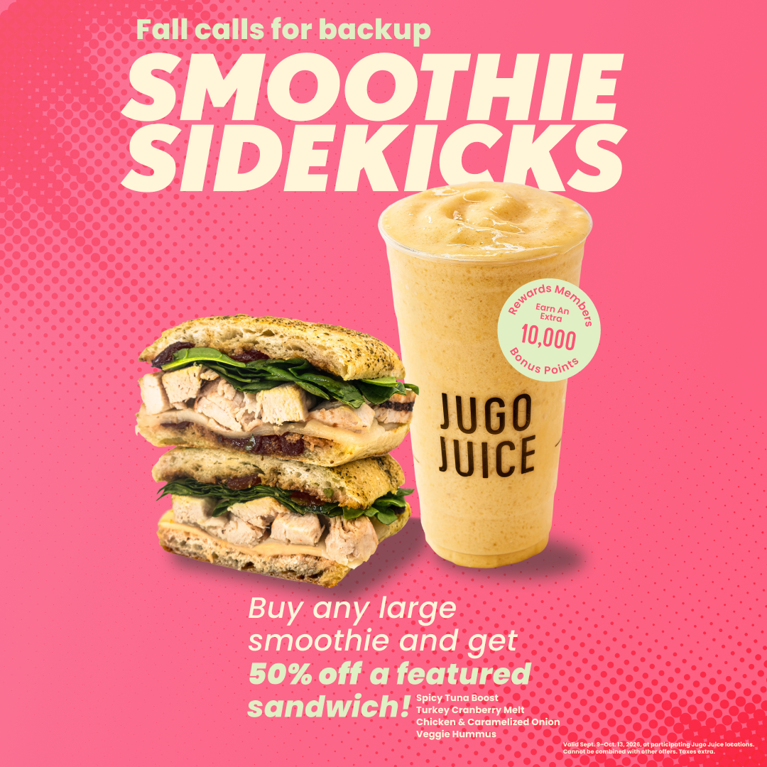 Buy a Smoothie, Get 50% Off a Featured Sandwich icon